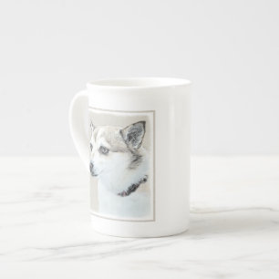 Norsk färg på undehund - Original Hund Art Benporslin Mugg
