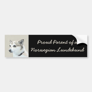 Norsk färg på undehund - Original Hund Art Bildekal