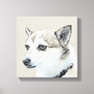 Norsk färg på undehund - Original Hund Art Canvastryck