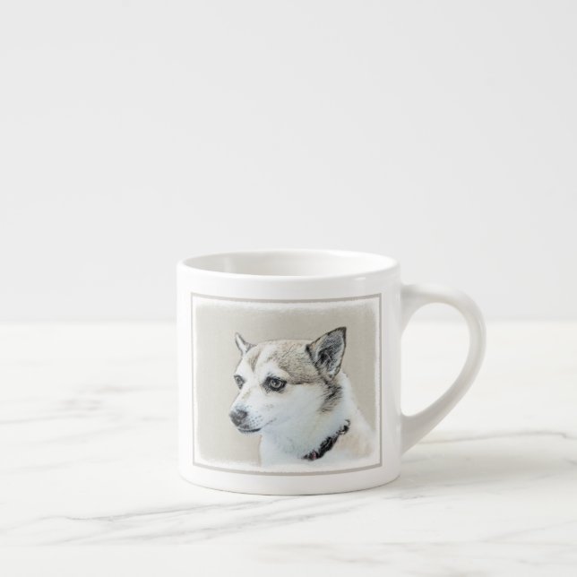 Norsk färg på undehund - Original Hund Art Espressomugg (Höger)