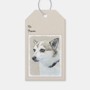 Norsk färg på undehund - Original Hund Art Presentetikett