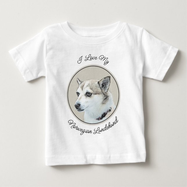 Norsk färg på undehund - Original Hund Art T Shirt (Framsida)