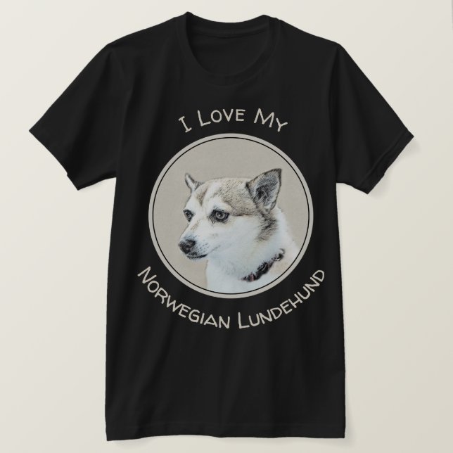 Norsk färg på undehund - Original Hund Art T Shirt (Design framsida)