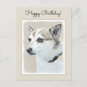 Norsk färg på undehund - Original Hund Art Vykort