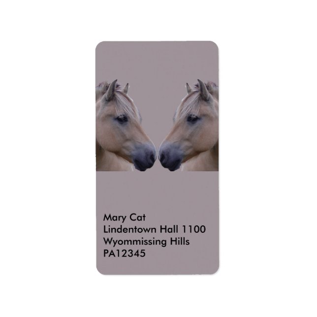 Norsk Fjord Adressetikett (Framsidan)