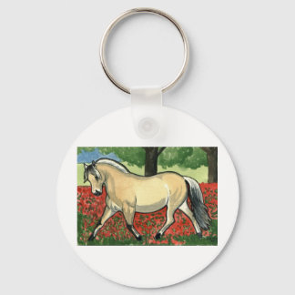 Norsk Fjord HORSE ART Nyckelring