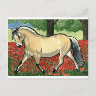 Norsk Fjord HORSE ART Vykort