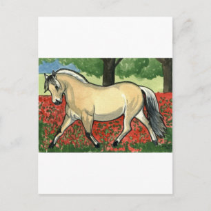 Norsk Fjord HORSE ART Vykort