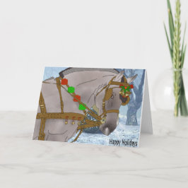 Norsk Fjord Horse jul jul Helgkort