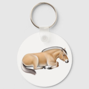 Norsk Fjord Horse Keychain Nyckelring