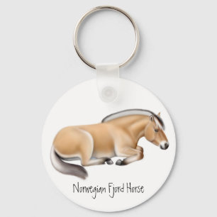 Norsk Fjord Horse Keychain Nyckelring