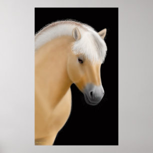 Norsk Fjord Horse Poster