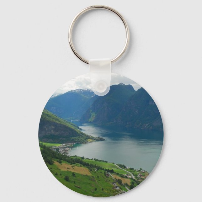 Norsk Fjord Keychain Nyckelring (Framsida)
