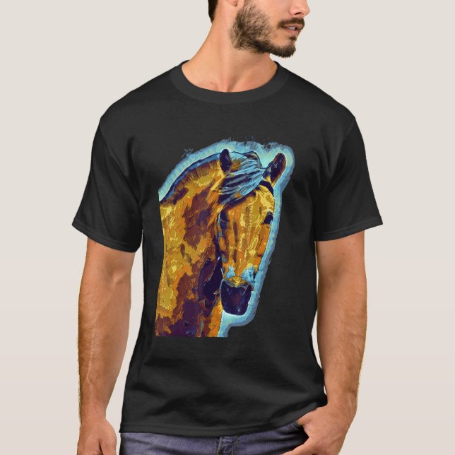 Norsk fjordhäst t shirt (Framsida)