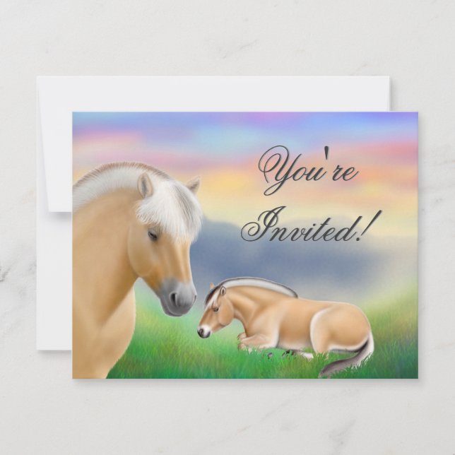 Norsk Fjordhästinbjudan Inbjudningar (Framsida)