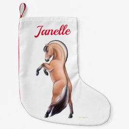 Norsk Fjordhästjulstrumpa Liten Julstrumpa