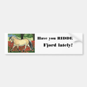 Norsk FjordHÄSTKONST Bildekal
