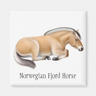 Norsk Fjordhästmagnet Magnet