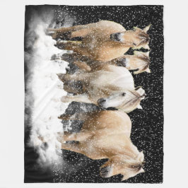 Norsk Fjordsnö Blnaket Fleecefilt