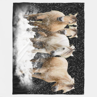 Norsk Fjordsnö Blnaket Fleecefilt