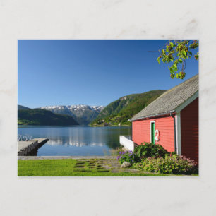 Norsk fjordvyvyvyvykort vykort