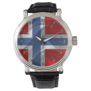 Norsk flagga armbandsur