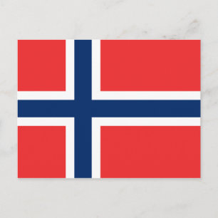 Norsk flagga av vykort för anpassningsbar av Norge