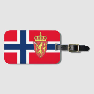 Norsk flagga bagagebricka