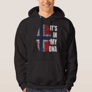 Norsk Flagga Dna Fingerprint-Norge Hoodie