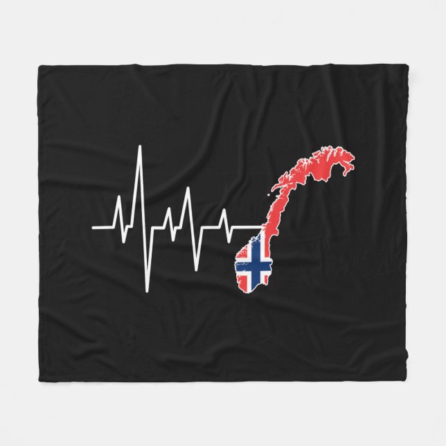 Norsk Flagga, Flagga Fleecefilt (Framsidan (Horisontell))