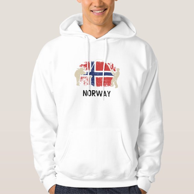 Norsk Flagga, Flagga Hoodie (Framsida)