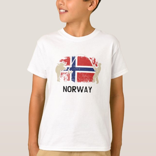 Norsk Flagga, Flagga T Shirt (Framsida)