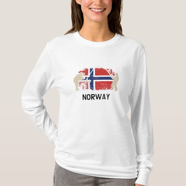 Norsk Flagga, Flagga T Shirt (Framsida)