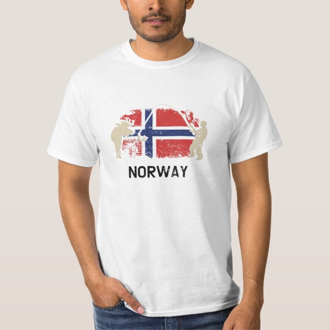 Norsk Flagga, Flagga T Shirt (Framsida)