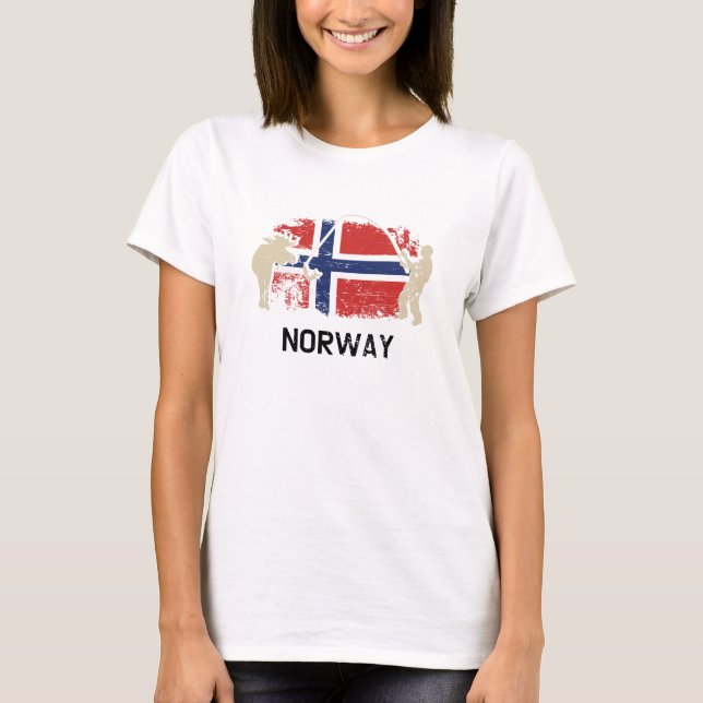Norsk Flagga, Flagga T Shirt (Framsida)