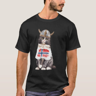 Norsk Flagga för Norge av skogskaraktär T Shirt