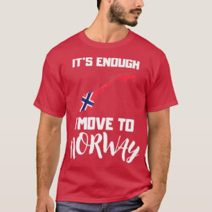 Norsk Flagga Funny Gift-Norge T Shirt