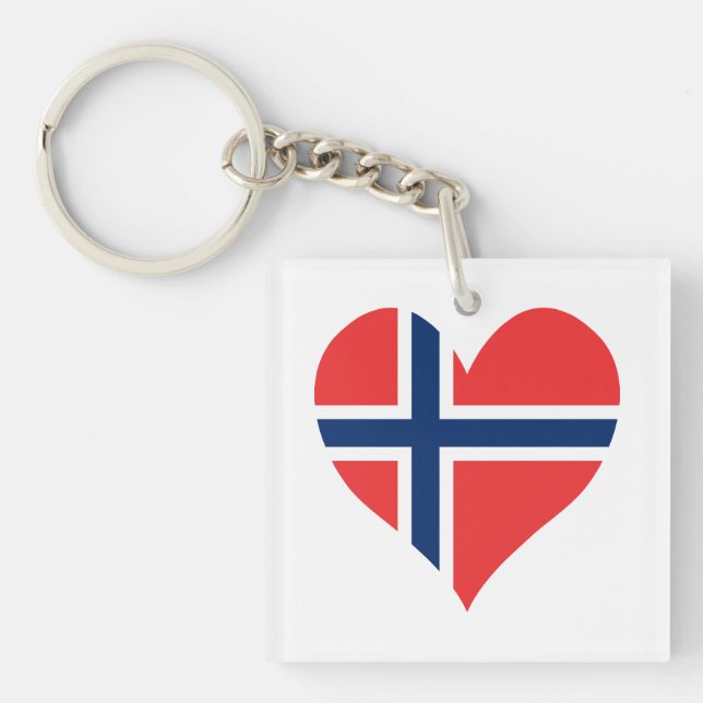 Norsk Flagga Heart (Framsidan)