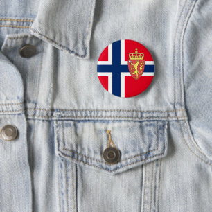 Norsk flagga knapp