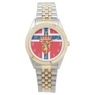 Norsk flagga, Norge flagga, Jacka av Arm Armbandsur