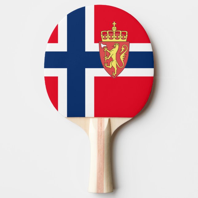Norsk flagga pingisracket (Framsidan)