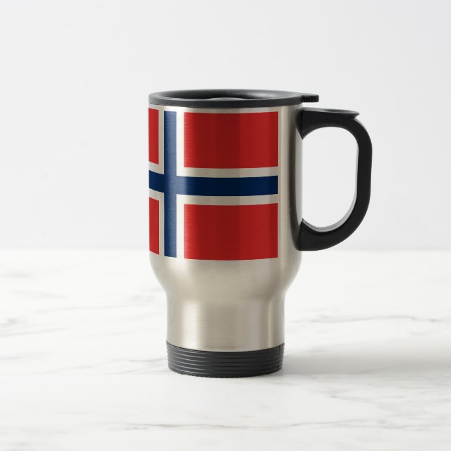Norsk flagga resemugg (Höger)