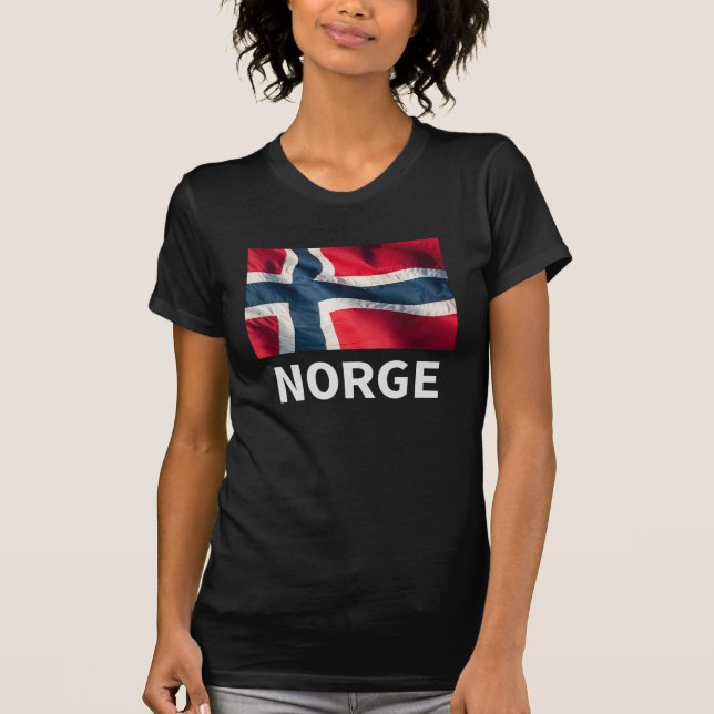 Norsk flagga t shirt (Framsida)