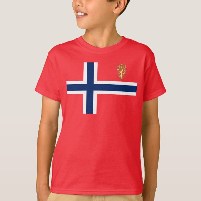 Norsk flagga t-shirt (Framsida)