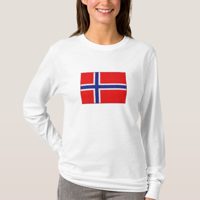 Norsk flagga tee shirt (Framsida)