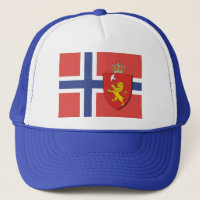 Norsk flaggahatt/norgevapensköldlock