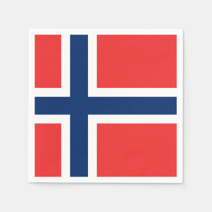 Norsk flaggor pappersservett