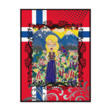 Norsk flicka i Bunad