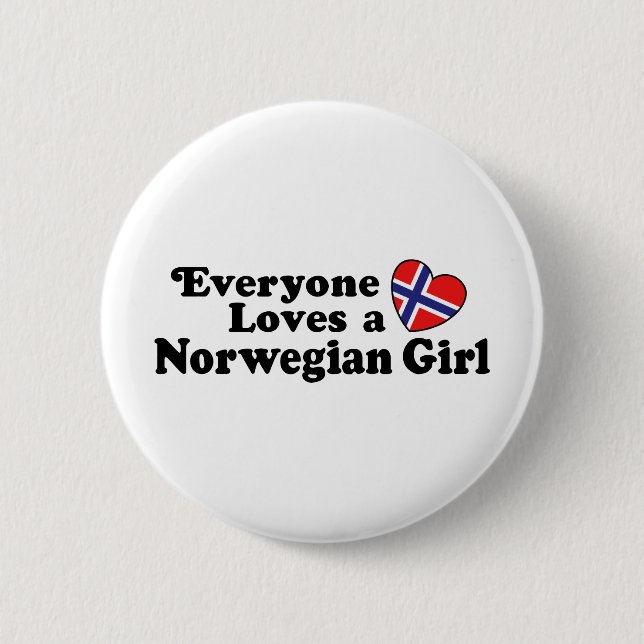 Norsk flicka knapp (Framsida)