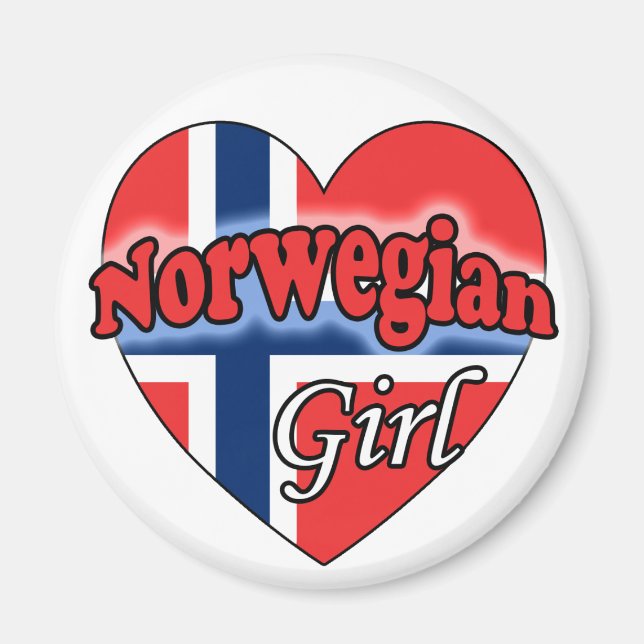 Norsk flicka magnet (Framsidan)